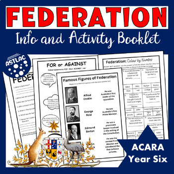 Preview of Australian Federation Information and Activity Booklet - ACARA Year 6 History