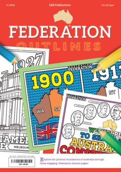 Preview of Australian Federation Outlines Colouring Book
