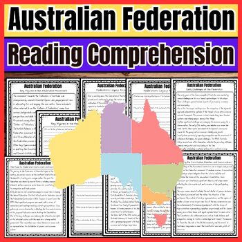Preview of Australian Federation reading comprehension