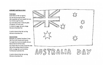 Preview of Australian Flag and Anthem