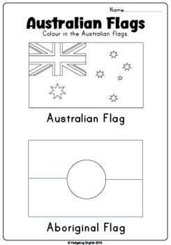 Flag Posters Color Worksheet by Hedgehog | TpT