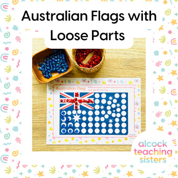 Preview of Australian Flags with Loose Parts