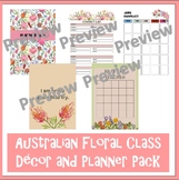 Australian Floral Class Decor and Planner Pack