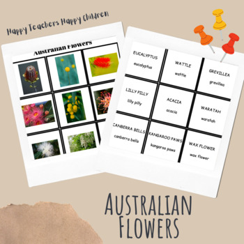 Preview of Australian Flowers Language Flash Cards