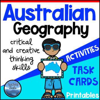 Preview of Australia Activities: Worksheets and Tasks to learn about Australian Geography