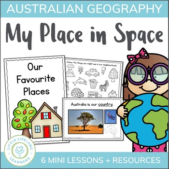 Preview of Australian Geography Unit for Foundation - My Place in Space