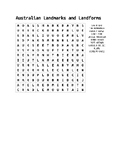 Australian Georgraphy Wordsearch Activity Pack - 5 Word Se