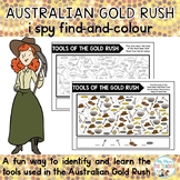 Australian Gold Rush I Spy Find-and-Colour