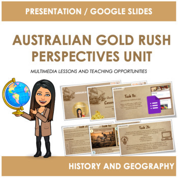 Preview of Australian Gold Rush Perspectives Unit - Google Slides