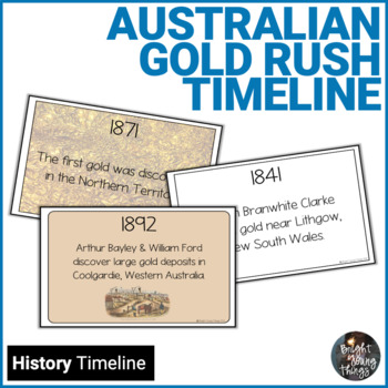 Preview of Australian Gold Rush Timeline Posters