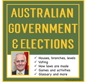 Preview of Australian Government, Elections and Laws Pack