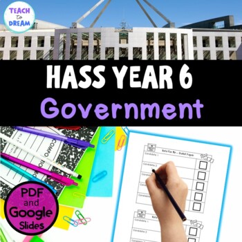 Preview of Year 6 HASS Australian Government Research Project