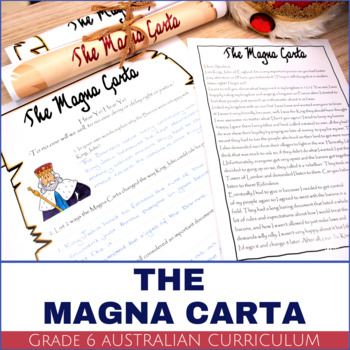 Preview of Australian Government - The Magna Carta Activity and Scroll