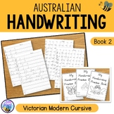 Australian Handwriting Practice Book 2 Victorian Modern Cursive
