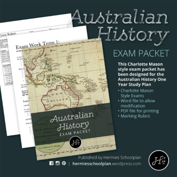 Preview of Australian History Exam Packet