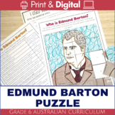Australian Federation Edmund Barton Puzzle Activity