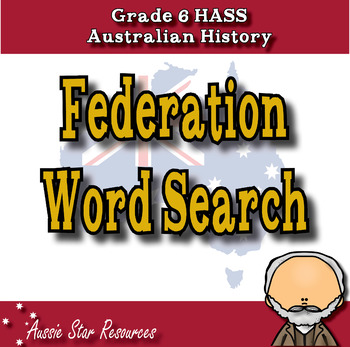 Preview of Australian Federation Word Search