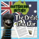 Australian History, The great Emu War, Reading Comprehensi