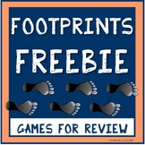 FREE Foot Prints for Distance Learning Review and Skills Practise