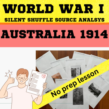 Preview of Australian History - World War 1 -  Silent shuffle source analysis