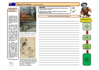 Preview of Australian History - World War One Extended answer activity worksheet