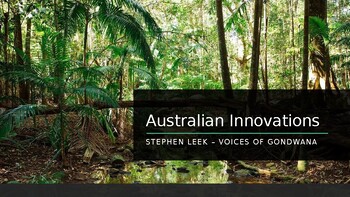 Preview of Australian Innovations - Voices of Gondwana by Stephen Leek  (Senior Music PPT)