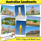Australian Landmarks Background Scene Clip art