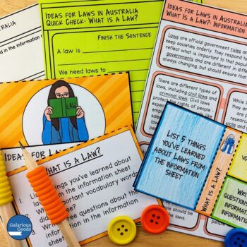 Australian Law Ideas (Year 6 HASS) by Galarious Goods | TpT