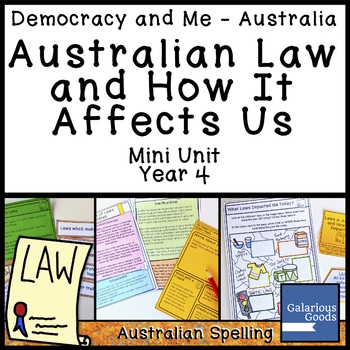 Preview of Australian Law and the Impacts of Laws | Year 4 HASS Government and Civics