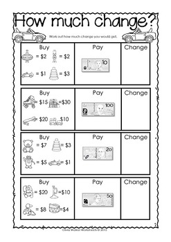 australian money lower primary count the coins money matching