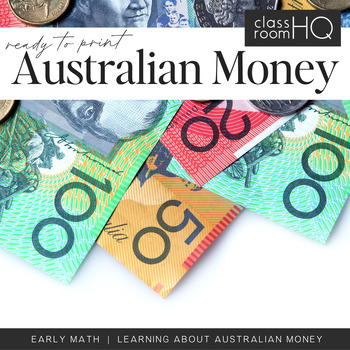 Preview of Australian Money BUNDLE - Posters, Worksheets, Centres, Activities and Games