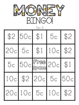 Free Money Bingo