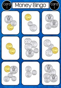 Australian Money Bingo Games by Bee Happy | Teachers Pay Teachers