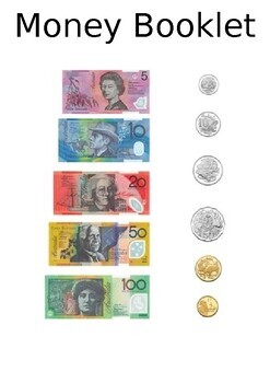 Preview of Australian Money Booklet - Easy