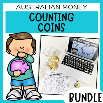 Preview of Australian Money Bundle | Posters | Digital and Printable Worksheets