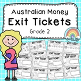 Australian Money Exit Tickets - Exit Slips - Math Assessme