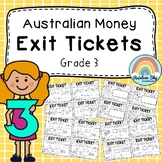 Australian Money Exit Tickets - Math Exit Slips - Math Ass
