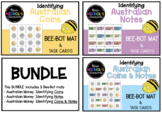 Australian Money: Identifying Coins & Notes Bee-Bot Mats BUNDLE