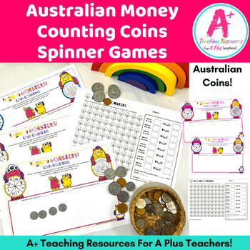 Australian Money Math Center Games Pack 2 By A Plus Teaching Resources