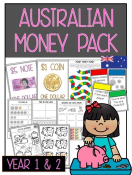Preview of Australian Money Pack: Year 1 & 2 *Aligned with Australian Curriculum* 40+ PAGES