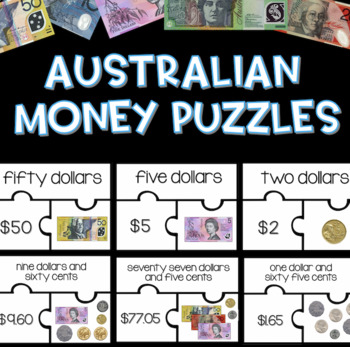 Australian Money Puzzles by Miss Relief Teachers Pay Teachers