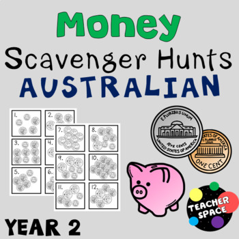 Preview of Australian Money Scavenger Hunts for Year 2