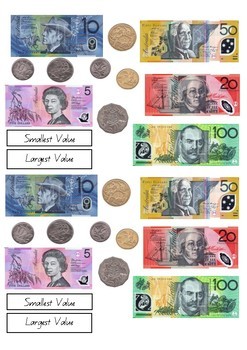 Australian Money Sort by teaching creative | Teachers Pay