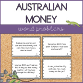 Australian Money Word Problem Task Cards and Slides