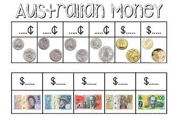 Australian Money Worksheet By Miss Rando Teachers Pay Teachers