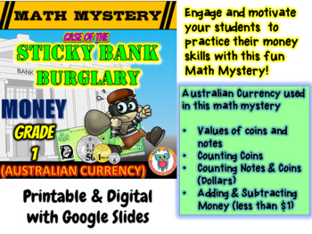 Money Worksheets: Counting Money Value - Grade Mystery