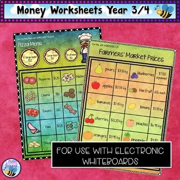 australian money worksheets year 34 by bee happy tpt