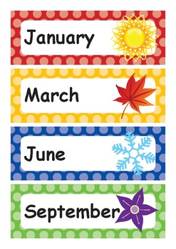 Preview of Australian Months with Seasons
