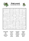 Australian Native Animals - Find a Word