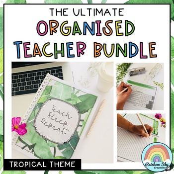 Preview of Australian Organised Teacher BUNDLE | Tropical teacher planner